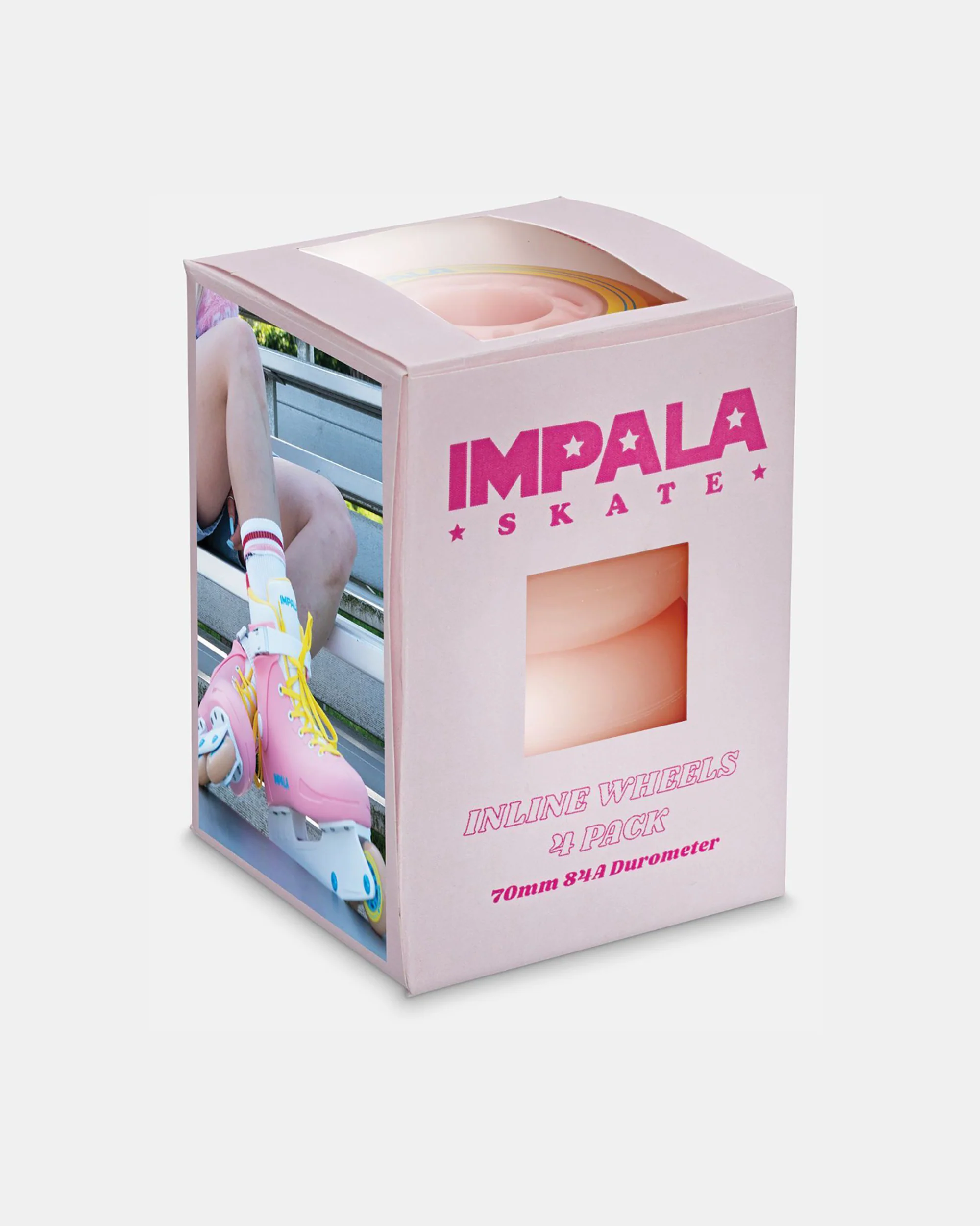 Impala Inline Wheel 4pk - Pink/Yellow - Image 3