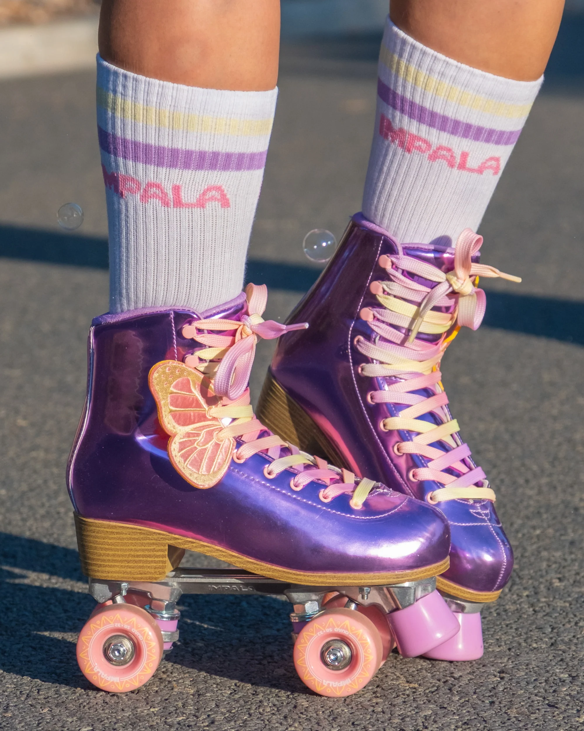 Impala Stripe Sock 3pk - Petal - Image 4